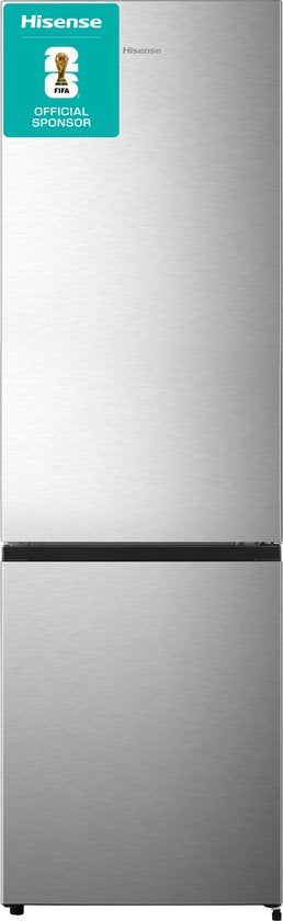 Hisense RB329N4ACE - Koel-vriescombinatie - Energielabel E - No-Frost - RVS - Multi Air Flow - Fast Freeze - 255 Liter(RVS)