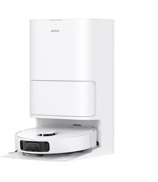 Mova MOVA E40 Ultra – Robotstofzuiger en Dweil - 19.000 Pa Zuigkracht - Automatisch Leegstation met Hete Lucht Drogen - Slimme Navigatie Tapijtherkenning