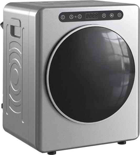 Homcom HOMCOM Mini Wasdroger - 3kg Laadvermogen - Luchtafvoerdroger-6 droogstanden- 1000W - Vrijstaand - Zilver