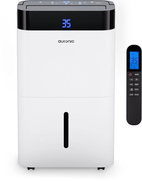 Auronic Luchtontvochtiger en Luchtreiniger - Best Plus Series - Ontvochtigt 30L per dag - 5L Waterreservoir - Slaapkamer, Badkamer, Woonkamer en Kantoor - Vochtopnemer voor in Huis - Wit(Wit， Best Plus Series/30 l)