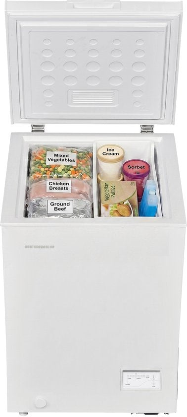Heinner HCF-HM100CE++ Vrieskist – 98 L – Convertible (Vriezer/Koelkast) – Waterbestendig Display – Snelvriesfunctie – Wit – 5 Jaar Garantie(Wit)