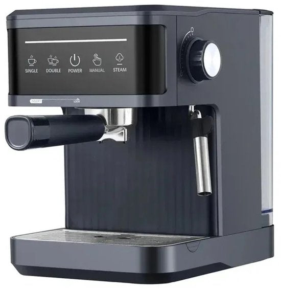Merkloos / Sans marque Nyvore Koffiezetapparaat Met Melkopschuimer - Italiaanse Espressomachine - 20 bar - Semi Automatisch - Compact  Stijlvol