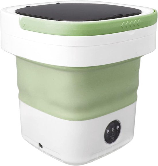Ren REN® Camping Wasmachine - Mini Wasmachine - Wasmachines - Opvouwbare Kleine Wasmachine en Droger - 7.5L - met Afvoer - Groen - 30cm x 30cm x 33cm; 2.08 kg