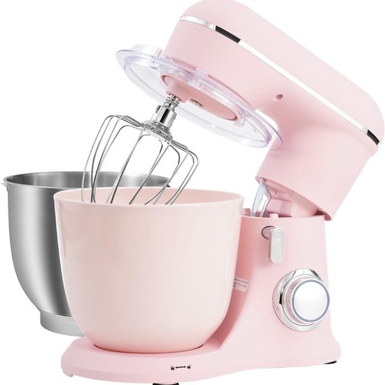 Ren REN® Mixer met mengkom - Mixer - Mixer met mengkom keukenmachine - Roze - ‎22cm x 35cmx 33 cm; 4.25 kg