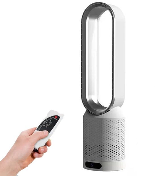 Vertylo® Draagbare Ventilator | Draagbare Airco | 8 Snelheden | Wit | Super Stil 32DB | Incl. Afstandsbediening