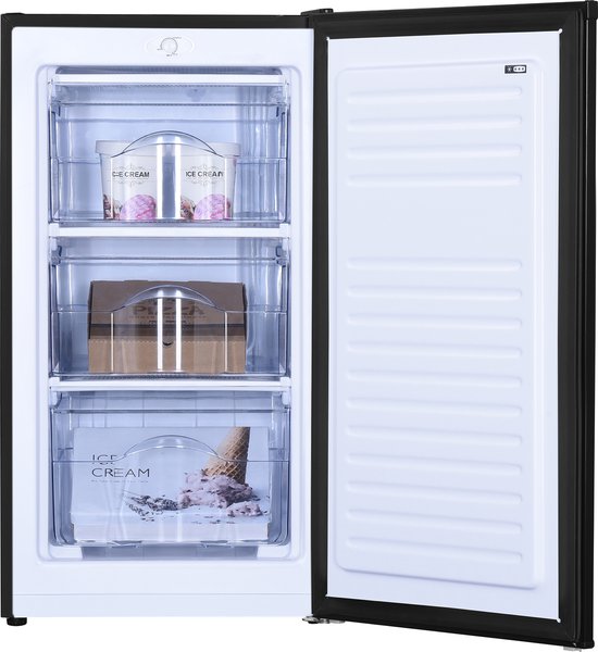 PRIMO PR150DV Vriezer Tafelmodel - Diepvries Vrijstaand - 64L - D - Zwart(Zwart)