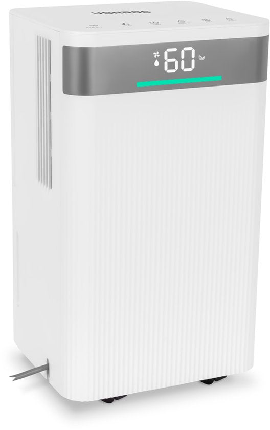 VONROC Luchtontvochtiger – 12L/dag - 2L tank – wasgoedmodus – met wifi bediening – met luchtzuiveringsfunctie(12 l)