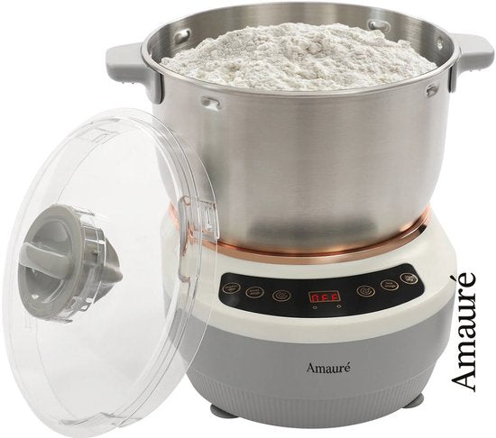 Amauré Deegkneedmachine - 7L - Gisting functie - 250W - Mixer - Keukenmachine - Deegmachine- Brood bakken - Keukenrobot - Keukenmixer