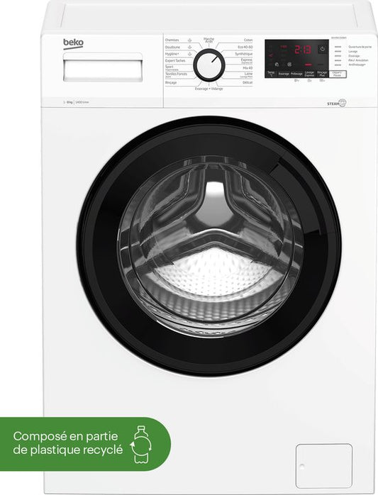 Beko b100 WUV8412XBWS wasmachine Voorlader 8 kg 1400 RPM Wit