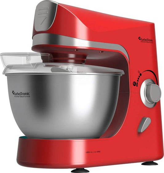 TurboTronic TT-002 Pro-Mix Keukenmachine - Foodprocessor - Staande Keukenmixer- keukenrobot- 5 Liter - 2000W - Rood