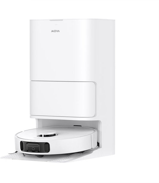 Mova MOVA E40 Ultra – Robotstofzuiger en Dweil - 19.000 Pa Zuigkracht - Automatisch Leegstation met Hete Lucht Drogen - Slimme Navigatie  Tapijtherkenning