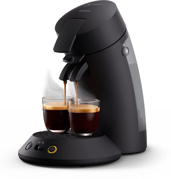 Philips Senseo Original Plus Koffiepadmachine CSA210/22 - Keuze uit 1 of 2 Kopjes - Instelbare Intensiteit - Automatische Uitschakeling - Zwart