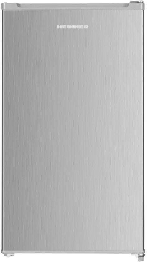 Heinner Tafelmodel Koelkast 90 L – 37 dB Stille Werking – Inverter Compressor – Vrijstaand – Energielabel E – LED Verlichting – Omkeerbare Deur – Regelbare Thermostaat – Zilver – 5 Jaar Garantie(Zilver)